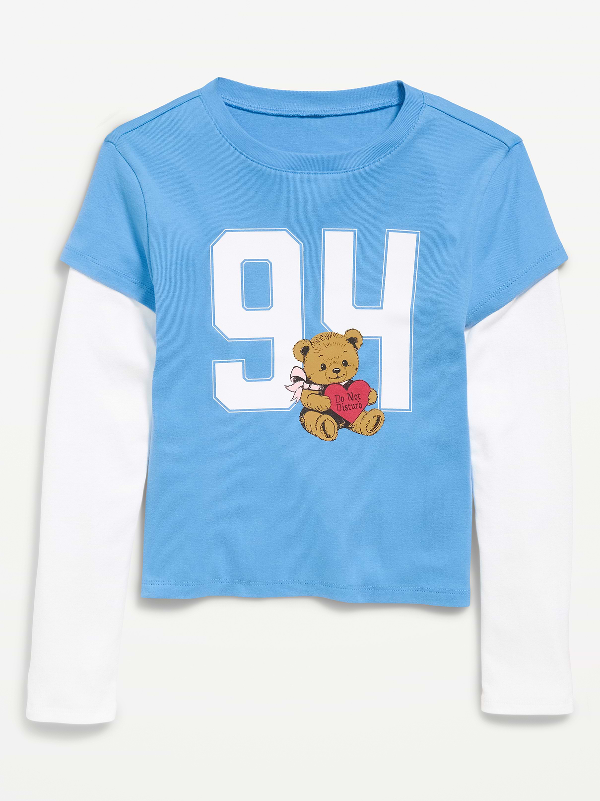 Image number 2 showing, Fitted 2-in-1 Graphic T-Shirt for Girls