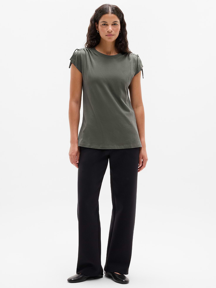 Image number 2 showing, Favorite Cotton Cinched Tee