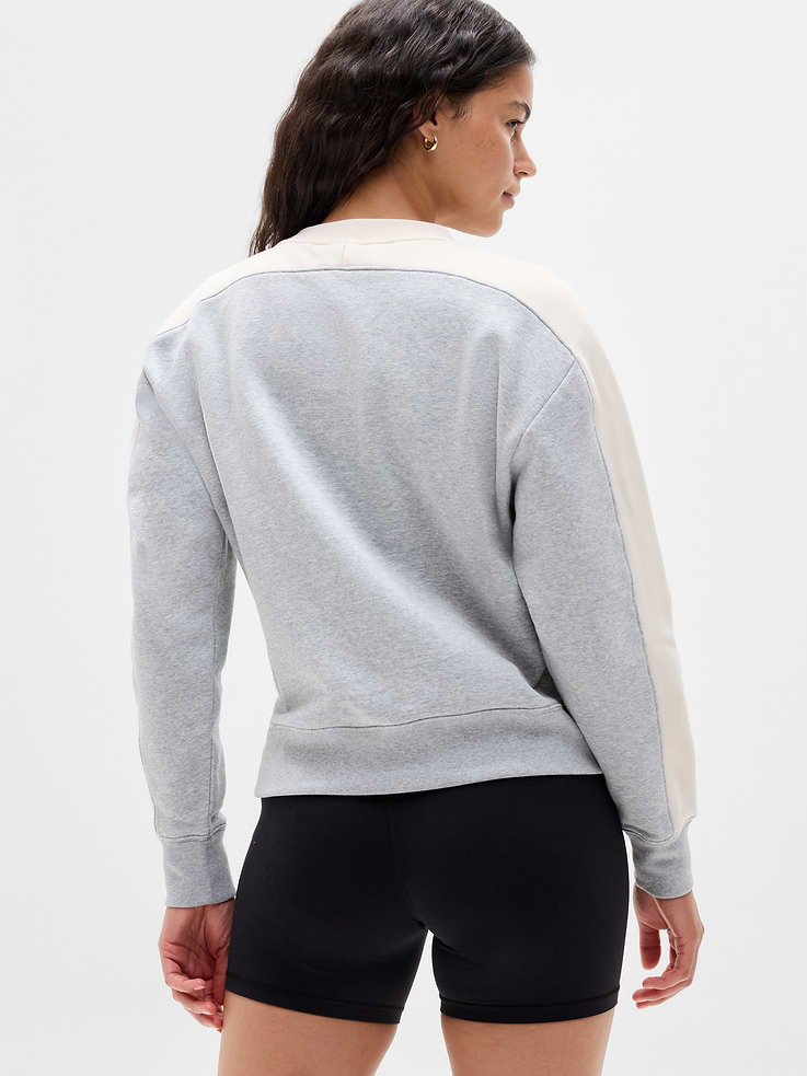 Image 3 of 5, Forever Fleece V-Neck Sweatshirt