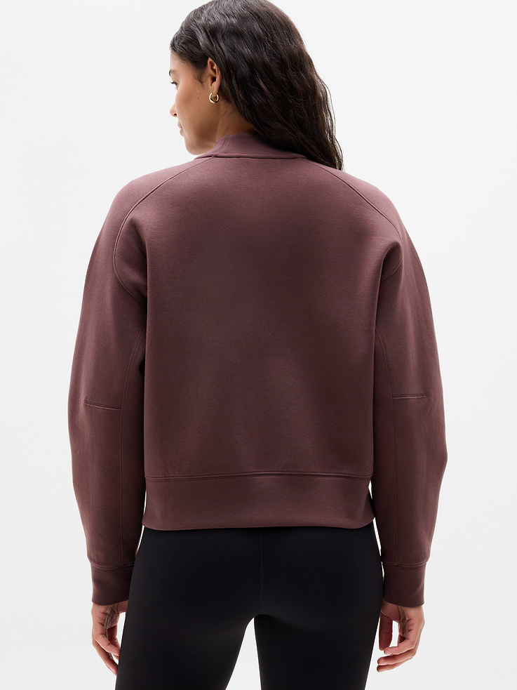 Image 5 of 5, Form Knit Bomber Sweatshirt