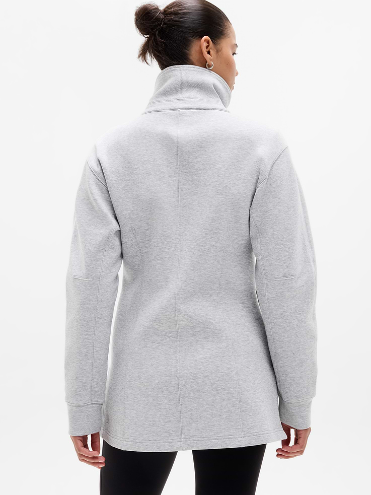 Image 4 of 4, Form Knit Seamed Full Zip
