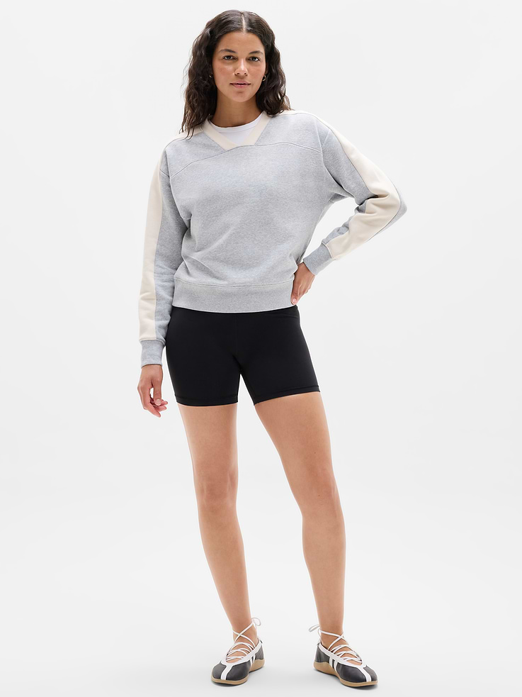 Image 2 of 5, Forever Fleece V-Neck Sweatshirt
