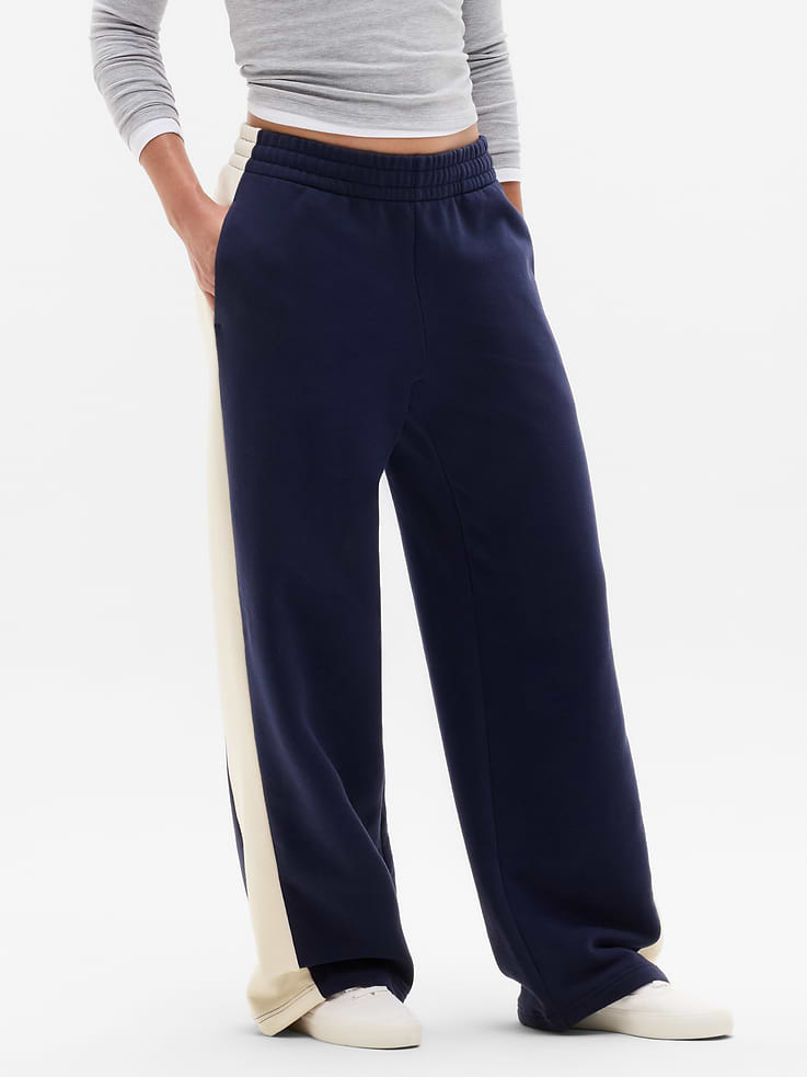 Image 2 of 6, Forever Fleece Colorblock Wide Leg