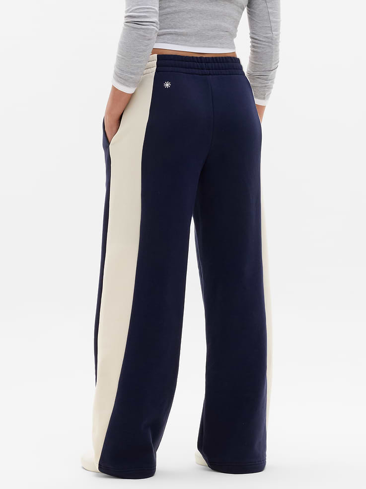 Image 3 of 6, Forever Fleece Colorblock Wide Leg
