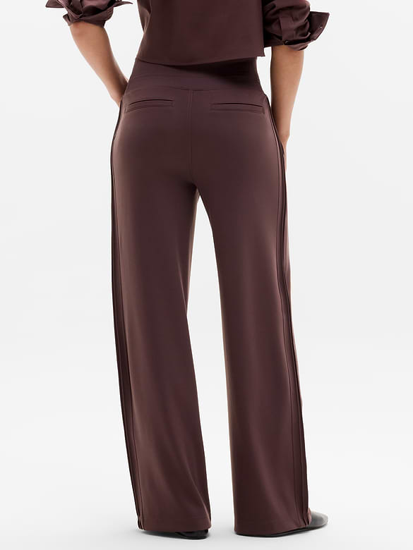 Venice Pintuck High Rise Wide Leg Pant