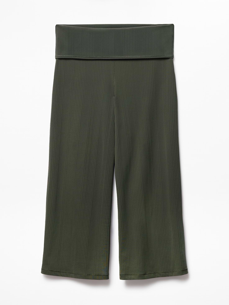 Image number 7 showing, Eternity Rib Crop Wide Leg