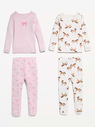 Image number 2 showing, Printed Snug-Fit Pajama 4-Piece for Toddler & Baby
