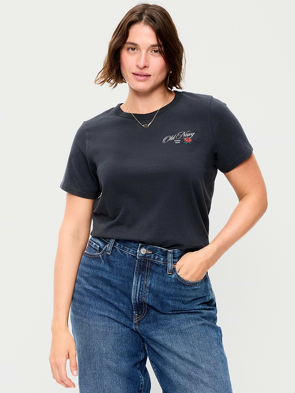EveryWear Crew-Neck Logo-Graphic T-Shirt