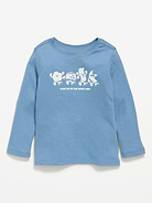 Image number 1 showing, Long-Sleeve Graphic T-Shirt for Toddler Girls