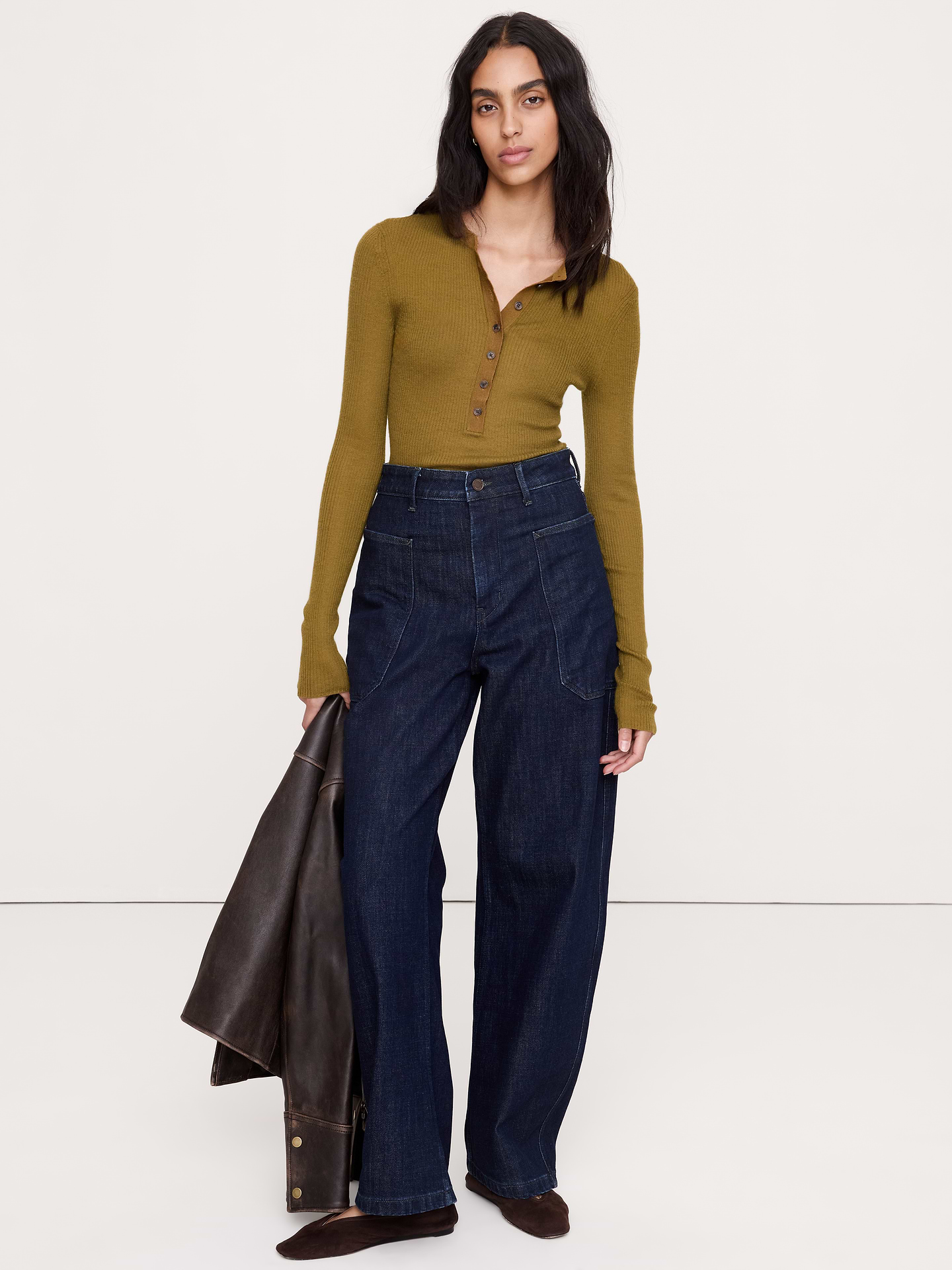 Image number 4 showing, Featherweight Cashmere Henley
