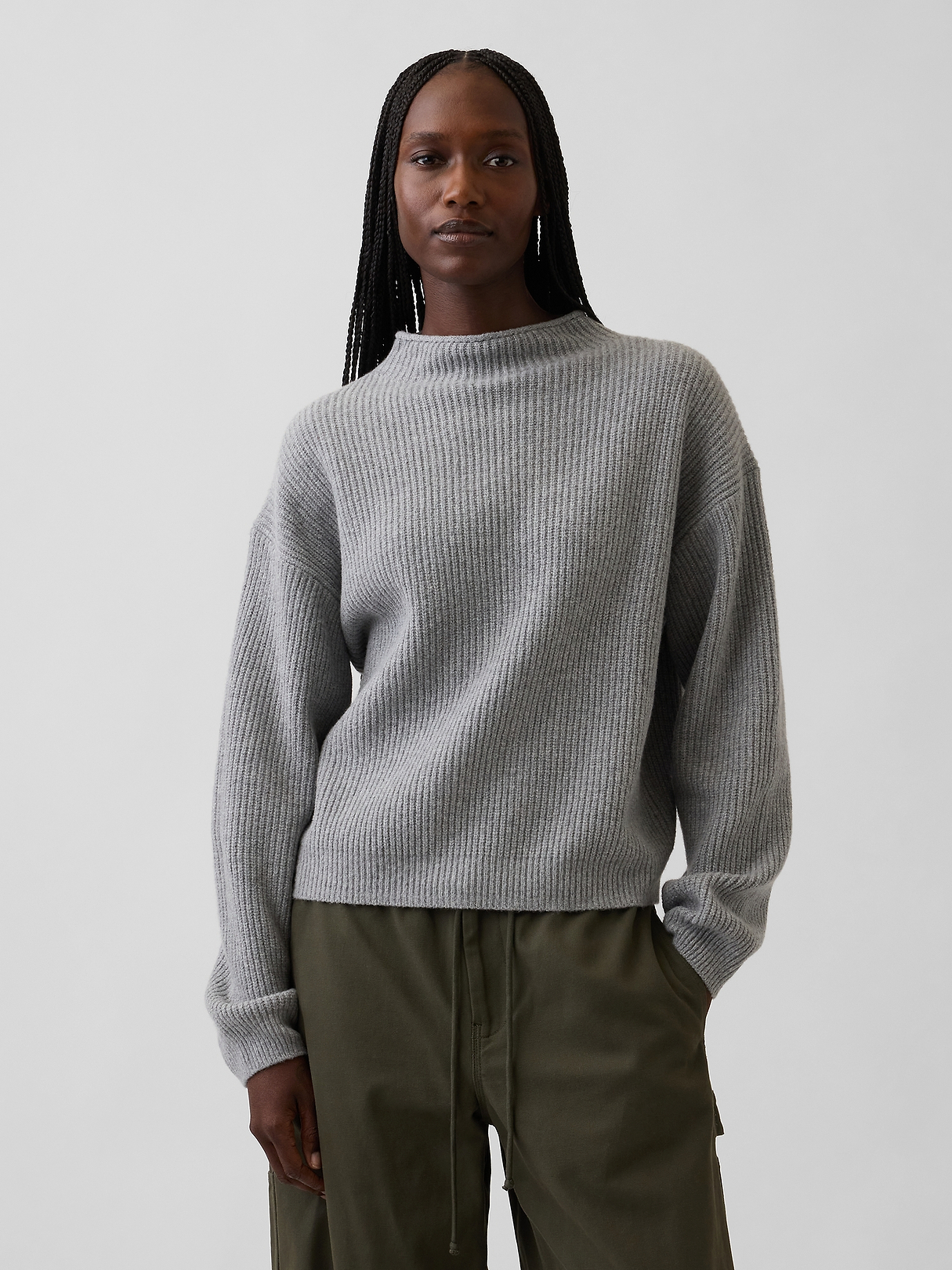CashSoft Oversized Mockneck Sweater | Gap