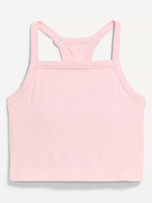 Seamless Square-Neck Longline Bra
