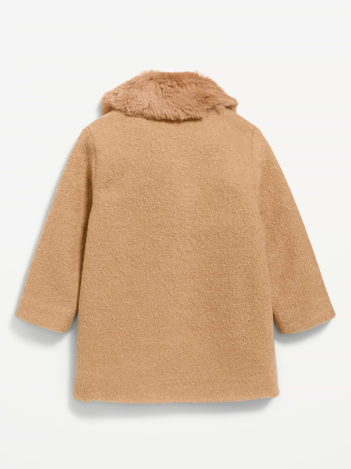 Image 2 de 2, Manteau à col en similifourrure pour toute-petite