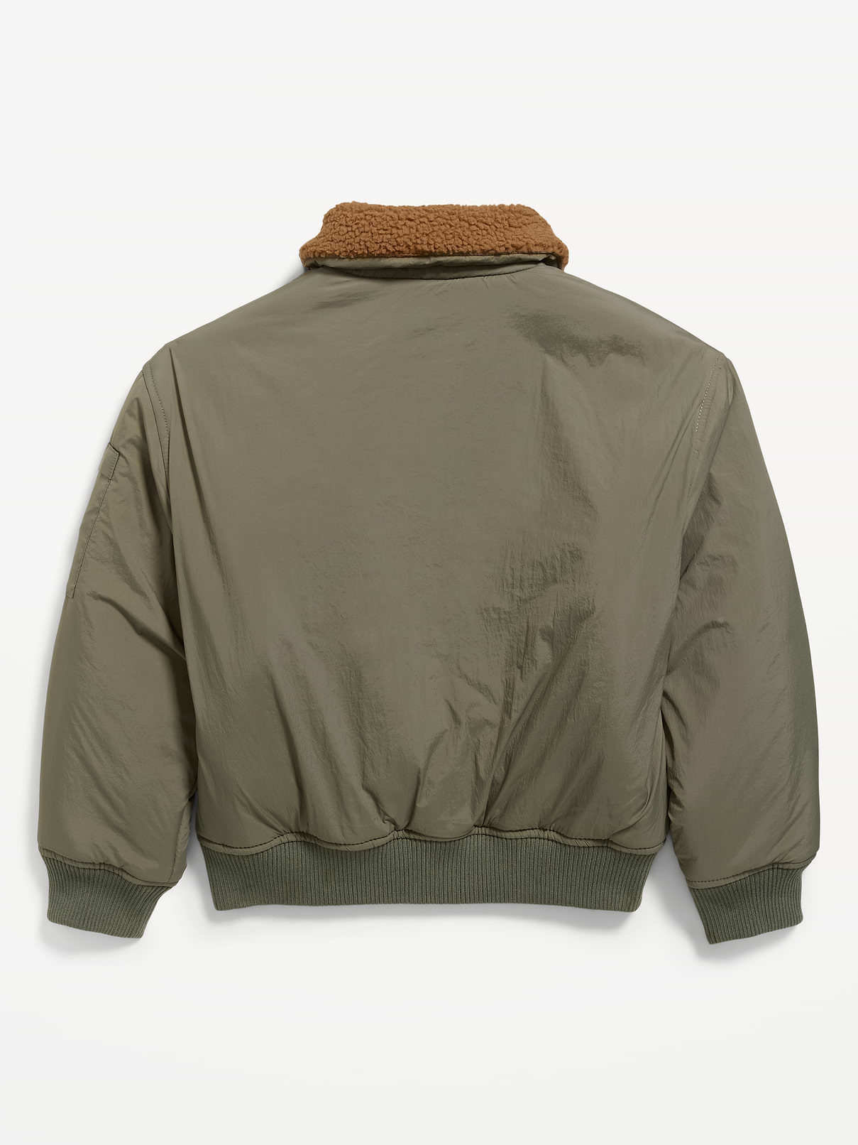 Image 3 of 3, Water-Resistant Sherpa-Collar Aviator Jacket for Boys