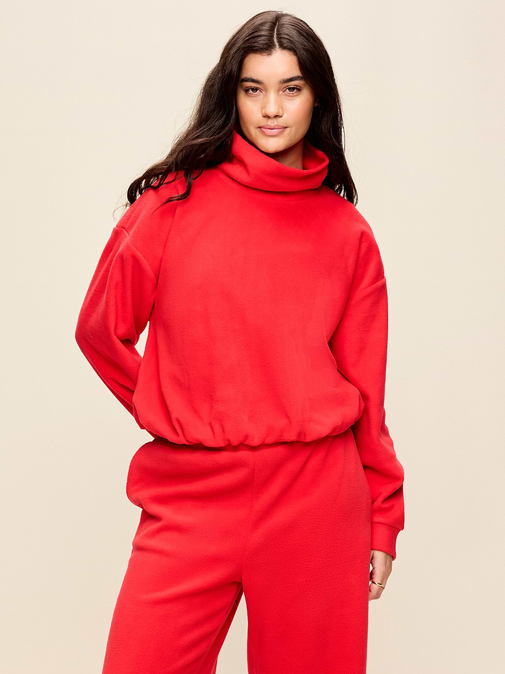 Image number 5 showing, Performance Fleece Funnel Neck Pullover