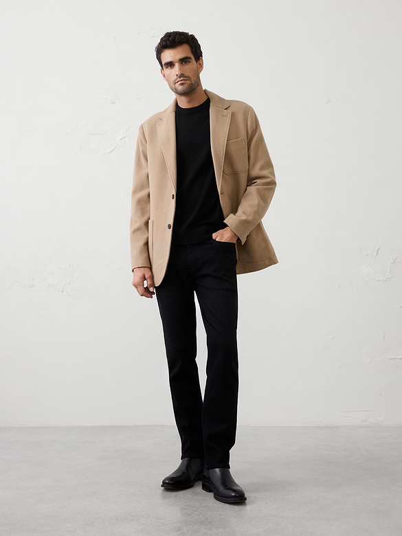 Lightweight Melton Blazer