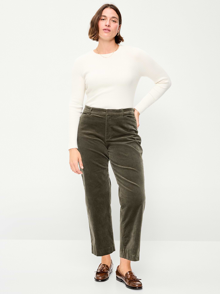 L'image numéro 6 présente Pantalon Pixie droit à taille haute