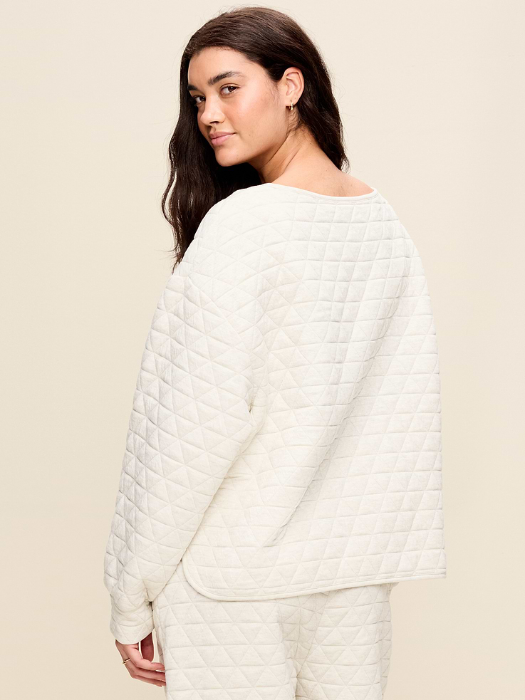 Image number 5 showing, Quilted Bounce Boatneck Sweatshirt