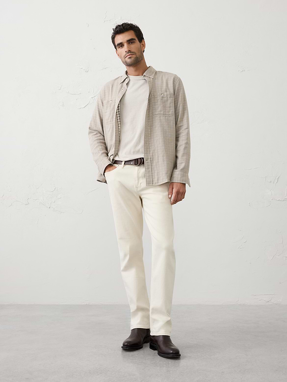 Standard-Fit Soft Double Weave Shirt