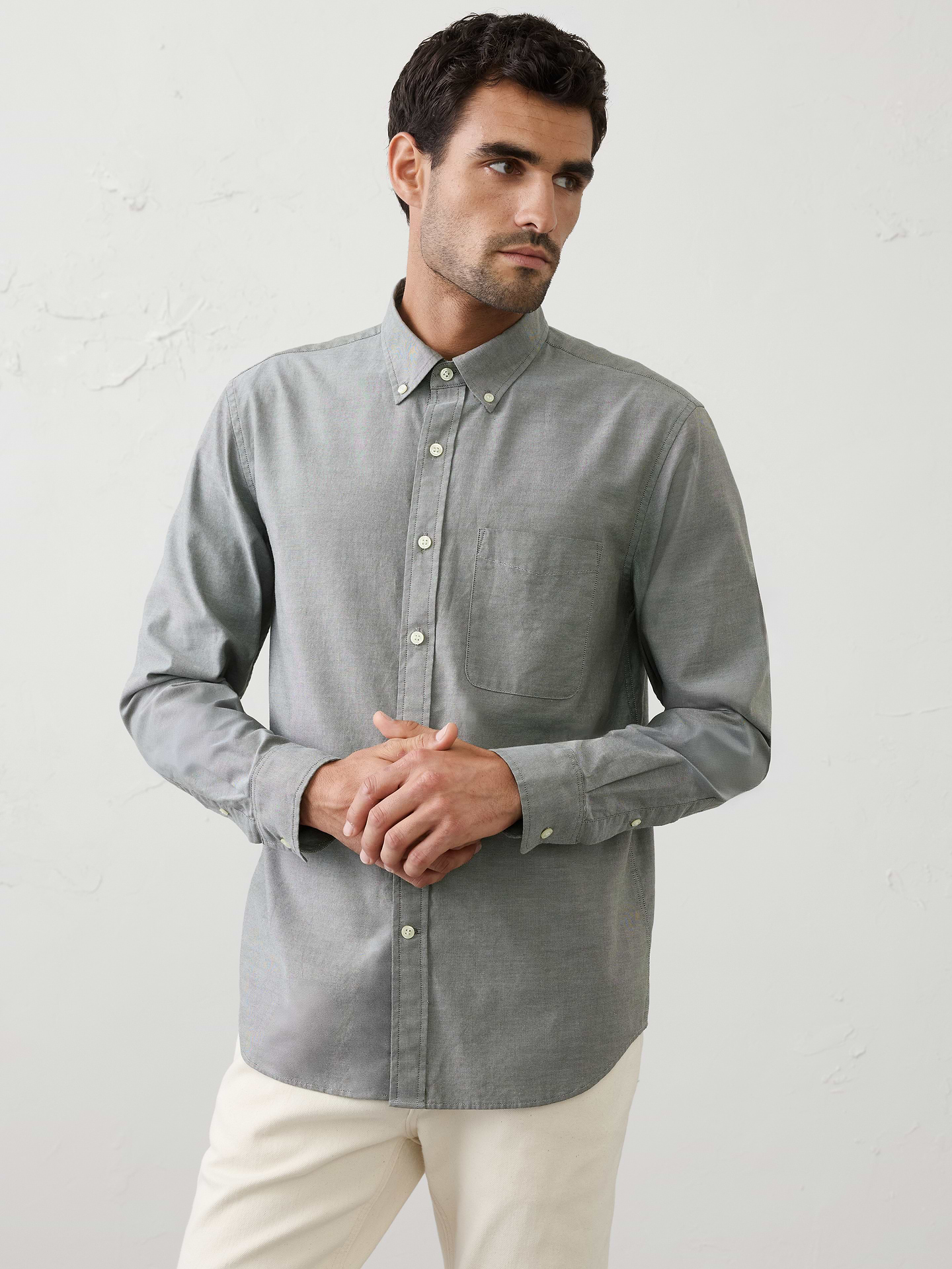 Image number 1 showing, Standard-Fit Oxford Shirt