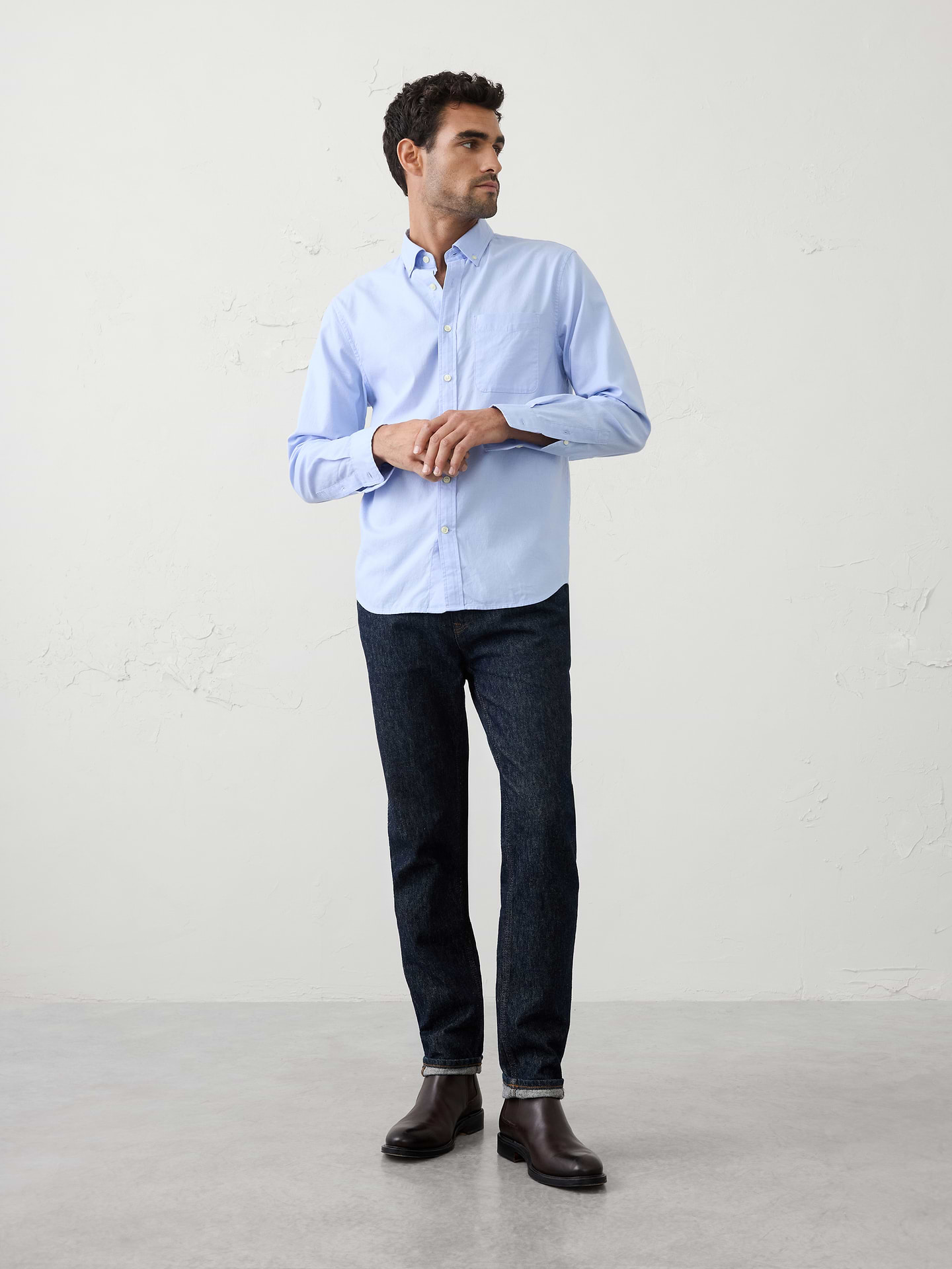 Image number 1 showing, Standard-Fit Oxford Shirt