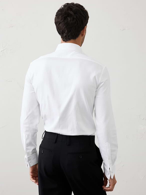 Slim-Fit Dobby Dress Shirt