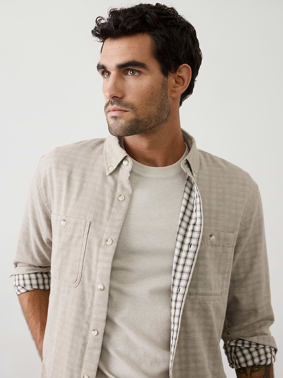 Standard-Fit Soft Double Weave Shirt