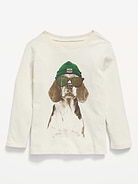Image number 1 showing, Long-Sleeve Graphic T-Shirt for Toddler Girls
