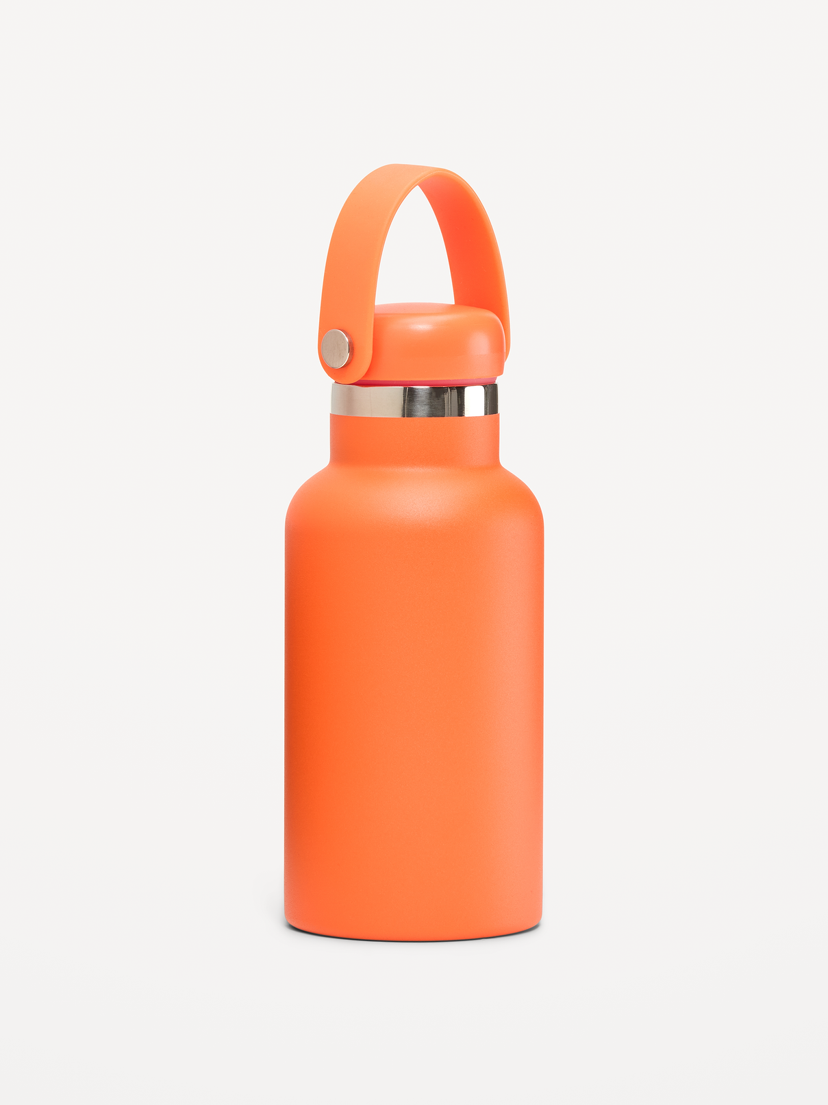Image 1 of 1, stainless steel construction, screw-top lid, durable matte powder-coated finish, slim, lightweight design fits most cup holders, 12 oz. capacity, Product #915957