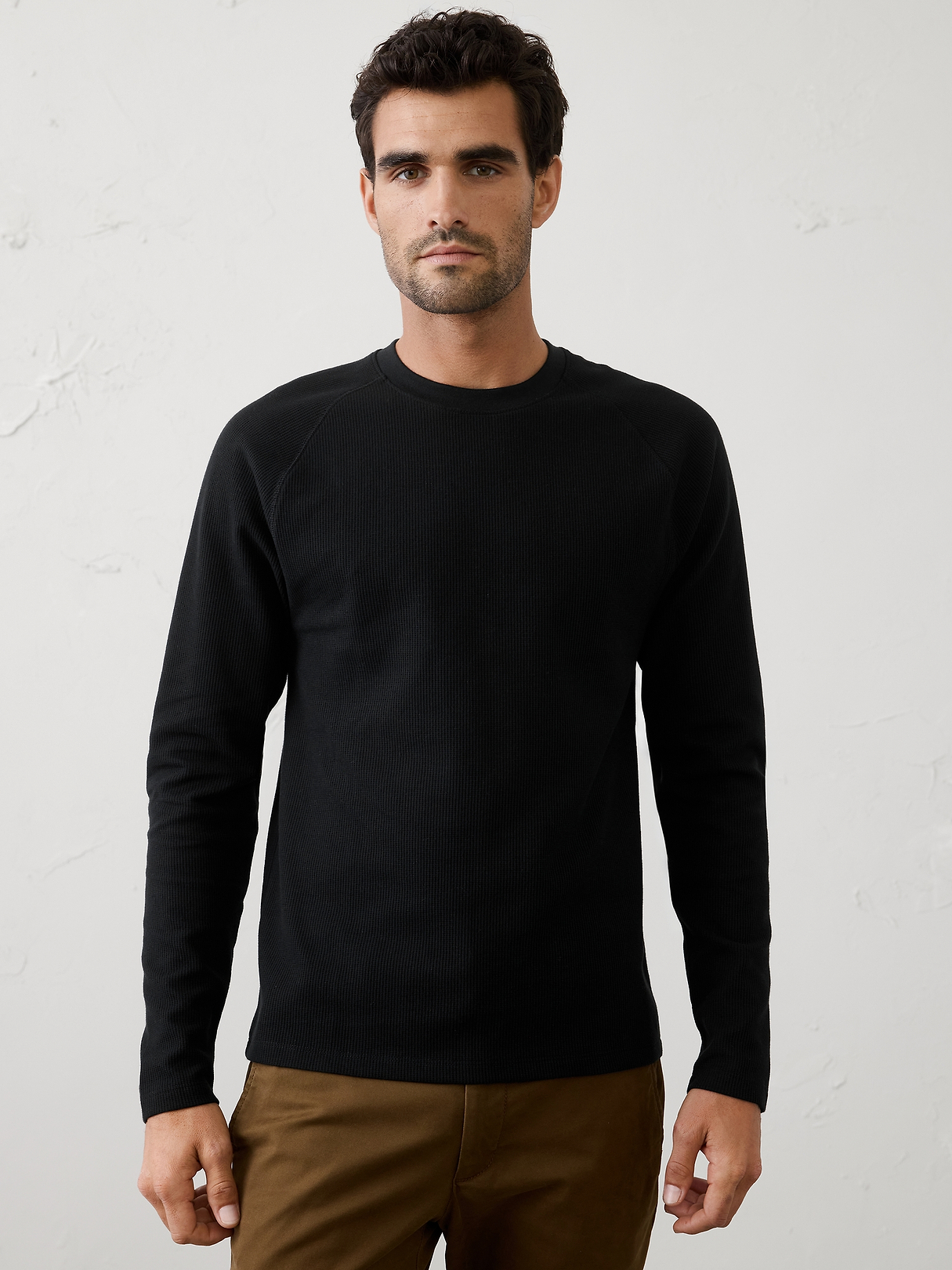 Waffle Crew-Neck Shirt | Banana Republic Factory