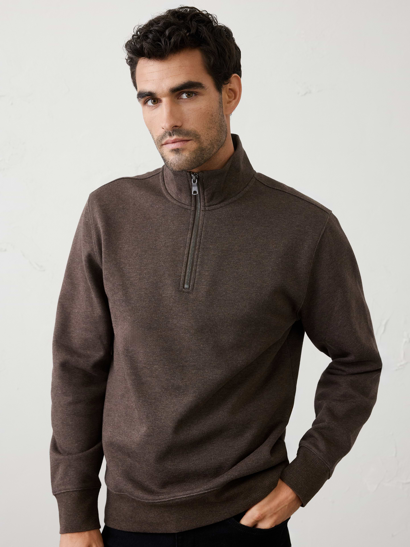 Image number 1 showing, Fleece Quarter-Zip Sweatshirt