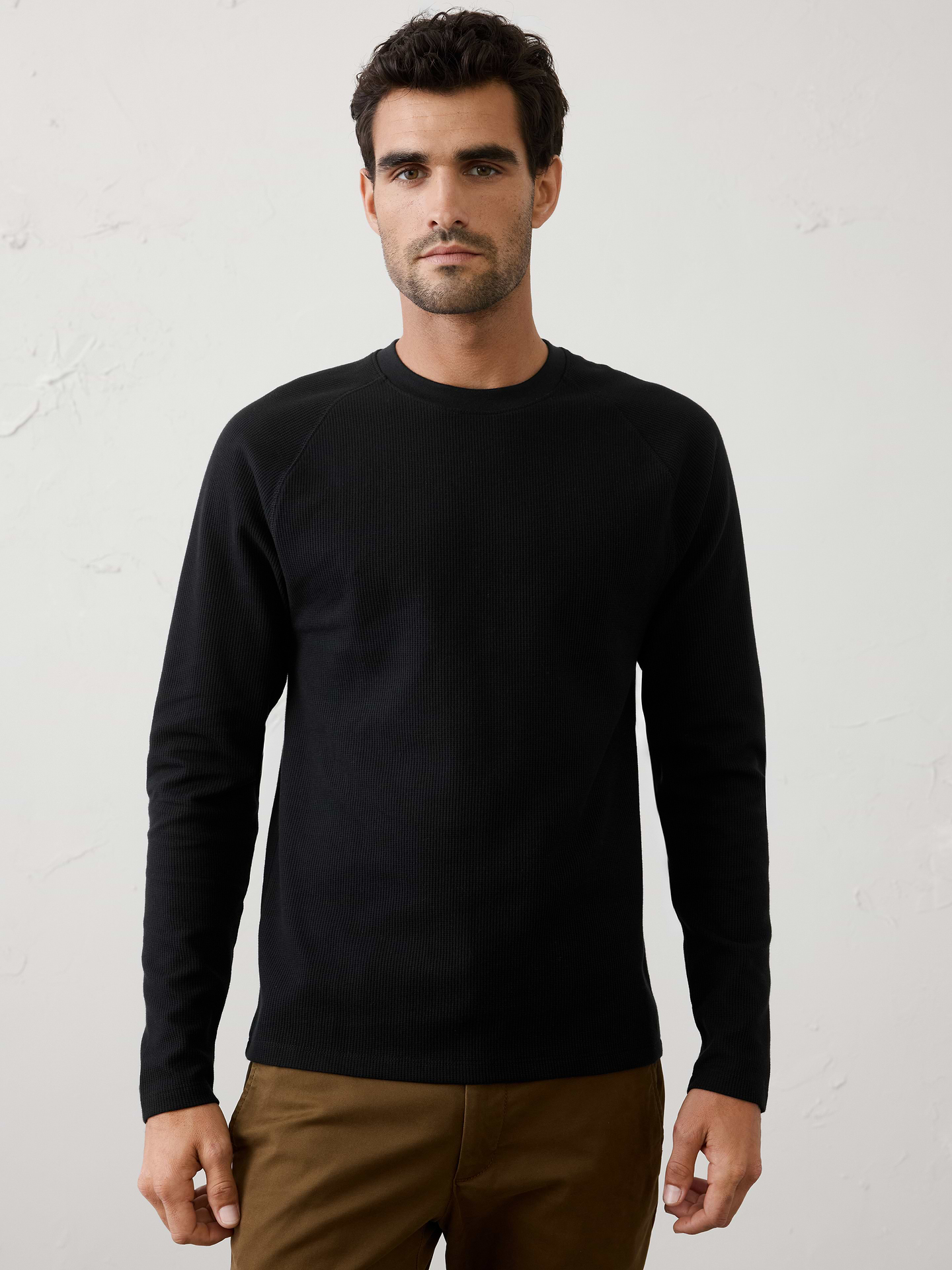 Image number 1 showing, Waffle Crew-Neck Shirt