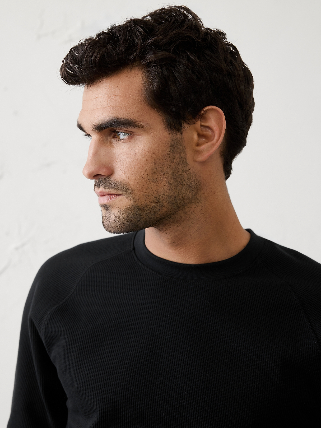 Waffle Crew-Neck Shirt | Banana Republic Factory