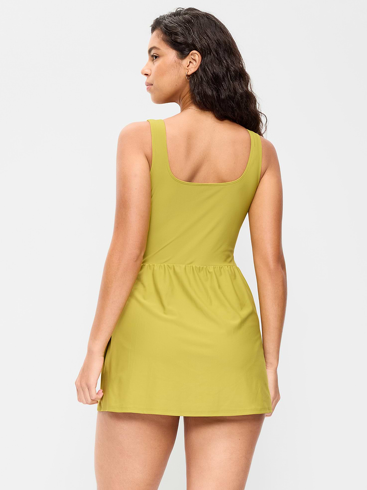 Image number 6 showing, Matte Side-Tie Swim Dress