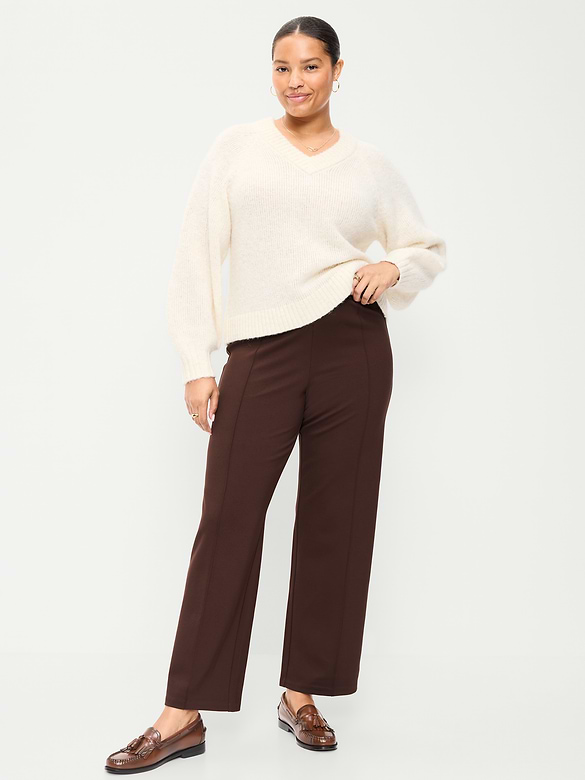 Extra High-Waisted Stevie Straight Pants