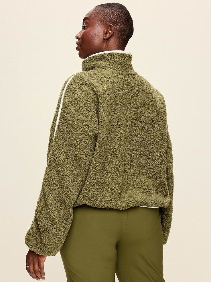 Image number 6 showing, Loose Sherpa Quarter-Zip Pullover