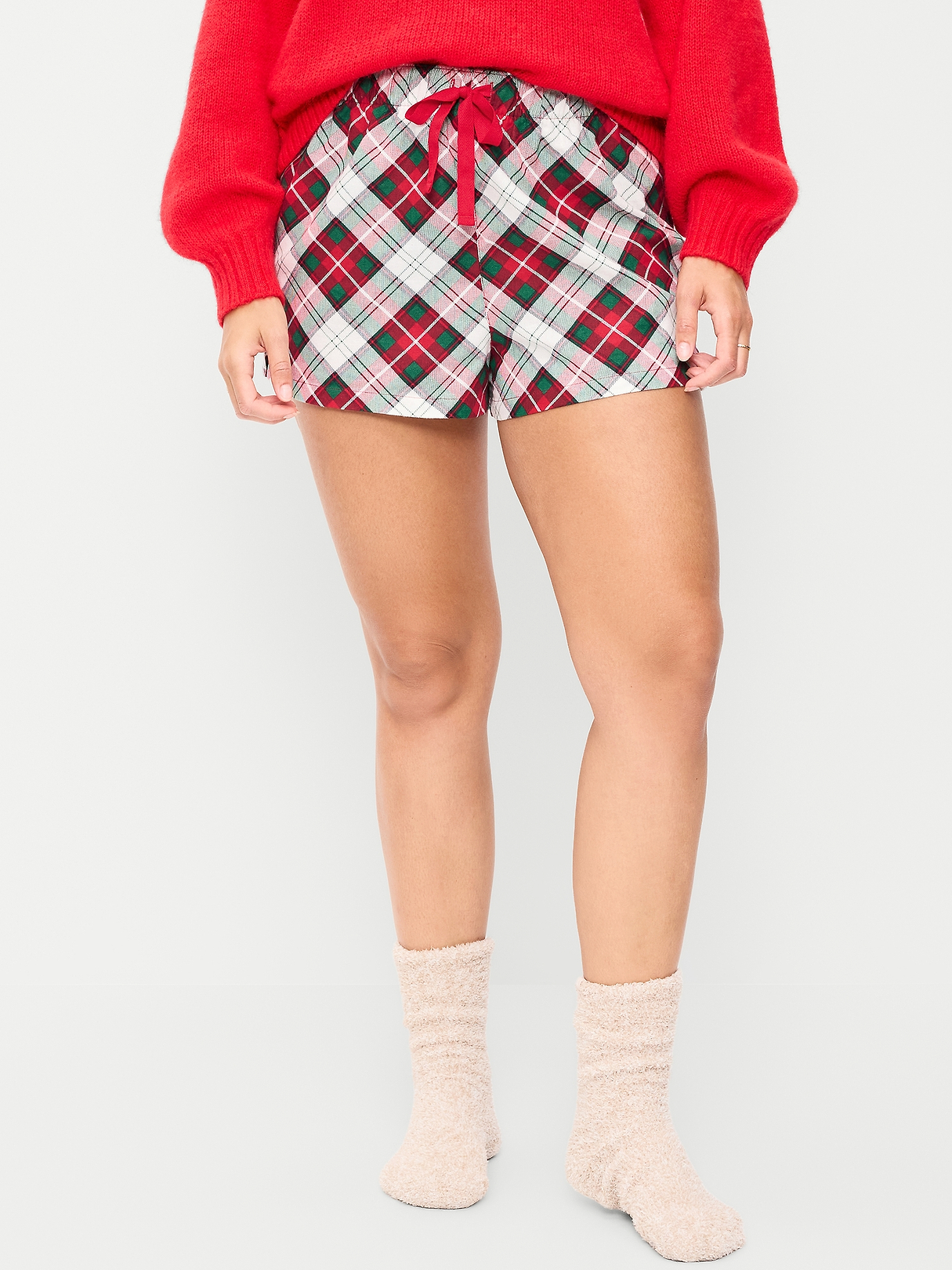 Flannel Boxer Pajama Shorts for Women | Old Navy