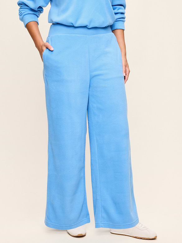 Extra High-Waisted Performance Fleece Wide-Leg Sweatpants