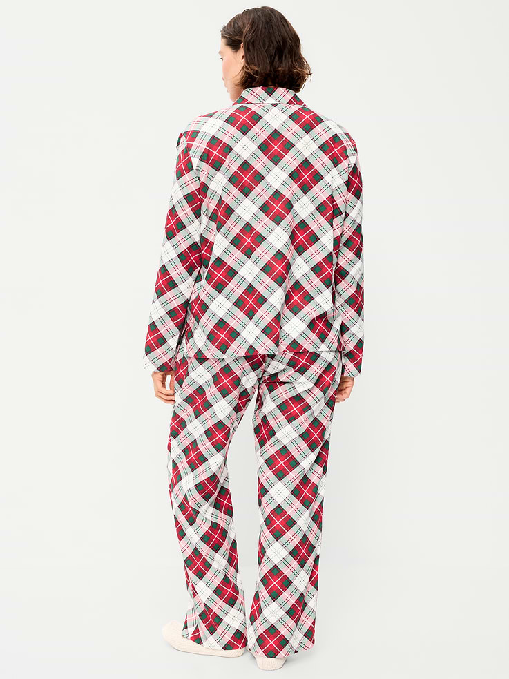 Image number 5 showing, Printed Flannel Pajama Pant Set for Women