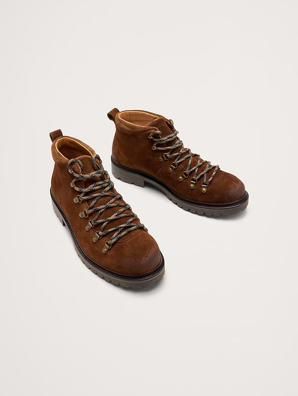 Italian Burnished Leather Alpine Boot