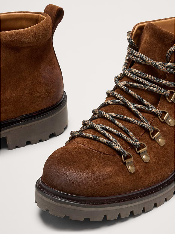Italian Burnished Leather Alpine Boot