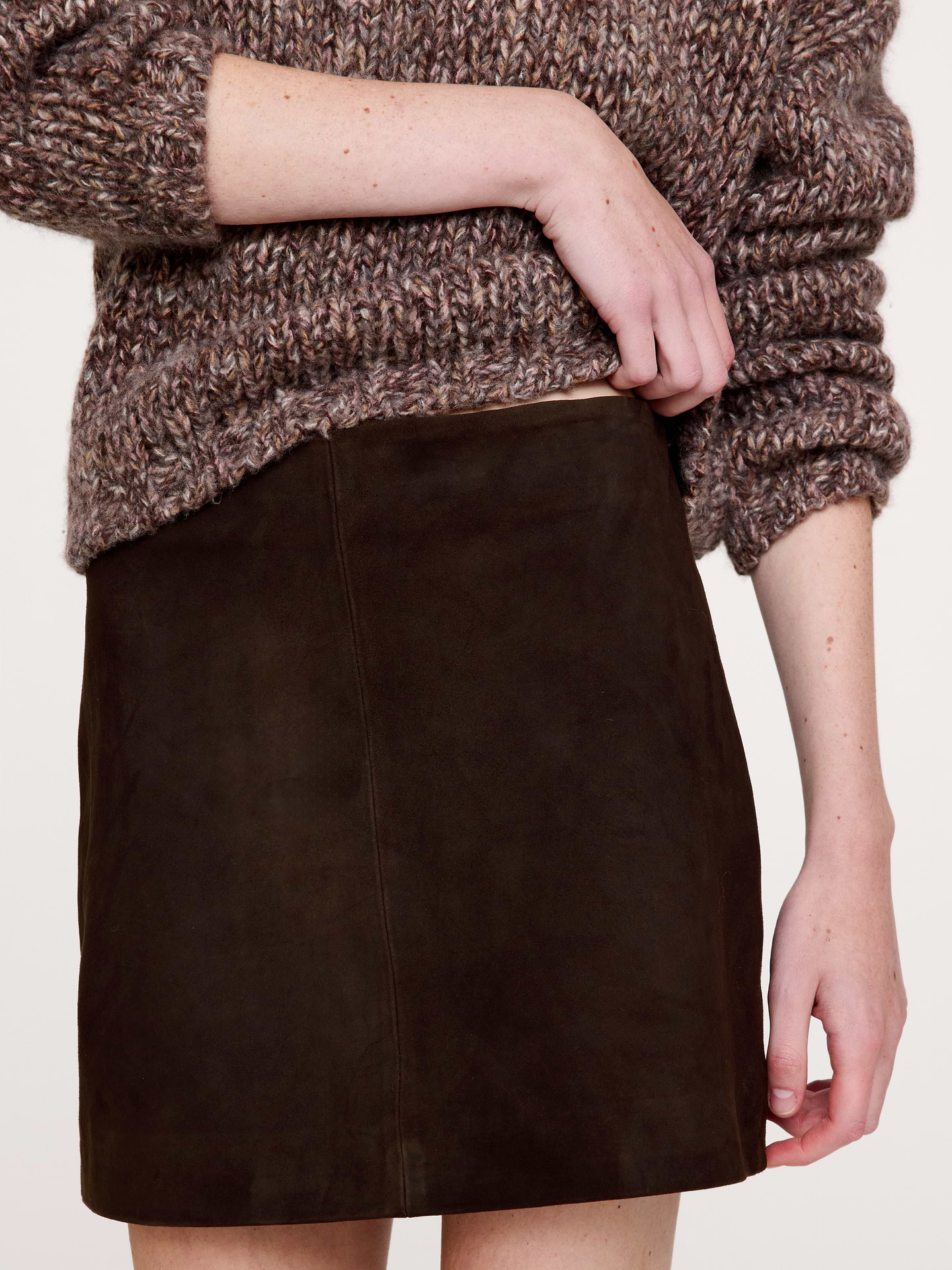 Image number 4 showing, Suede Mini Skirt