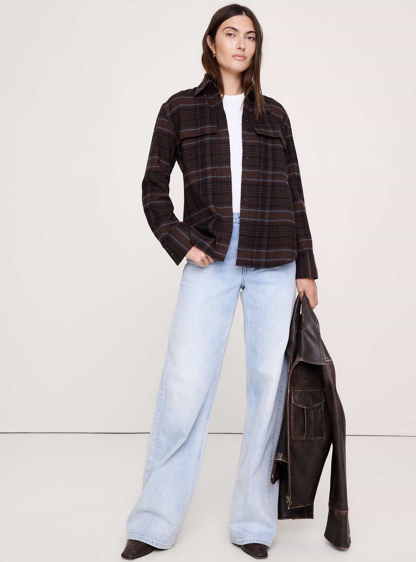 Image number 1 showing, Oversized Cotton Twill Utility Pocket Shirt