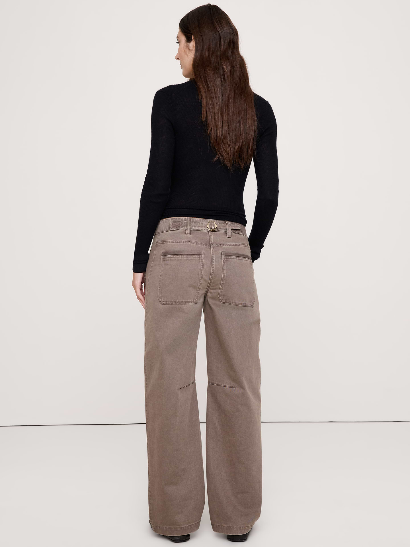 Image 6 of 8, Low-Rise Relaxed Utility Pant