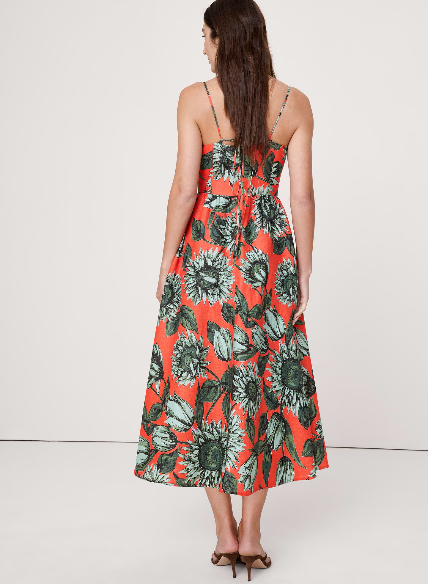 Image number 2 showing, Linen Corset Button-Down Dress
