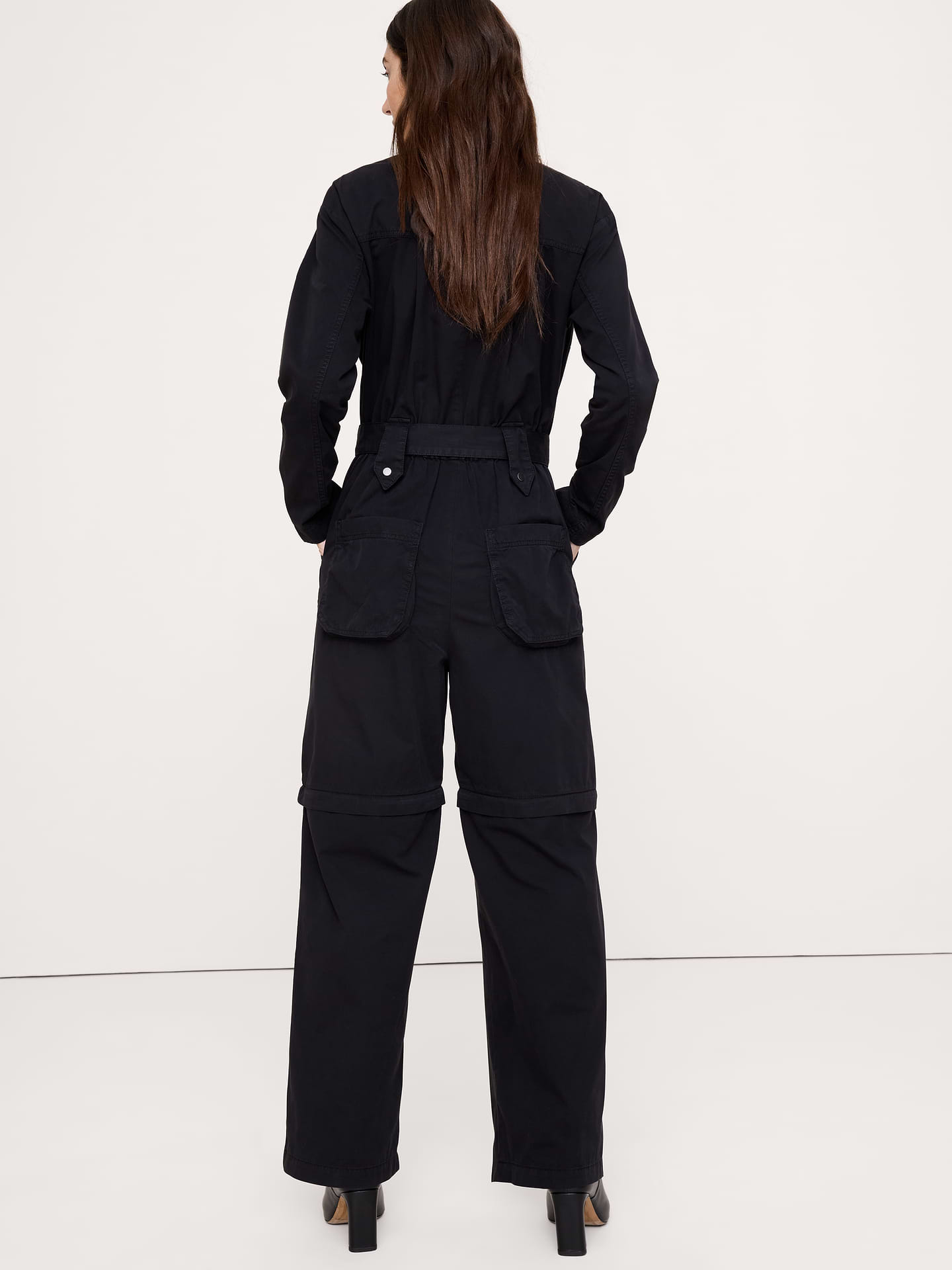Image number 3 showing, Oversized Cotton Twill Utility Jumpsuit