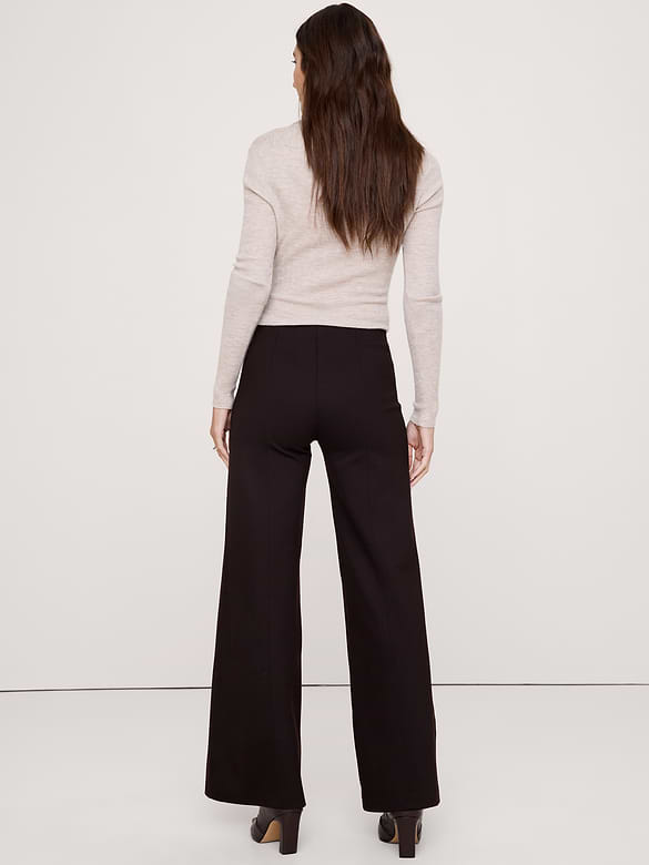 High-Rise Wide-Leg Everywhere Ponte Pull-On Pant