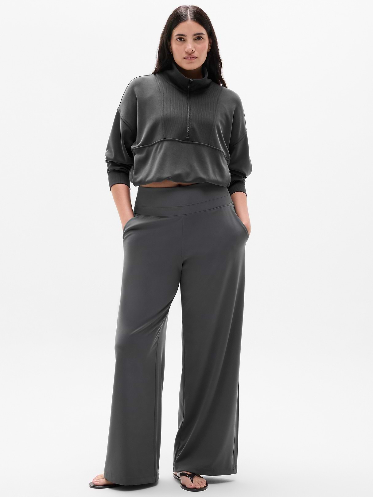Venice Pintuck High Rise Wide Leg Pant | Athleta