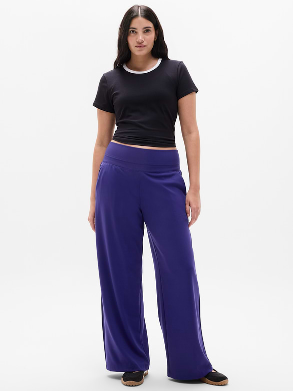 Venice Pintuck High Rise Wide Leg Pant
