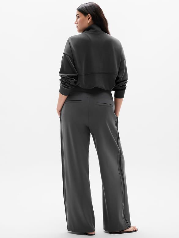 Venice Pintuck High Rise Wide Leg Pant
